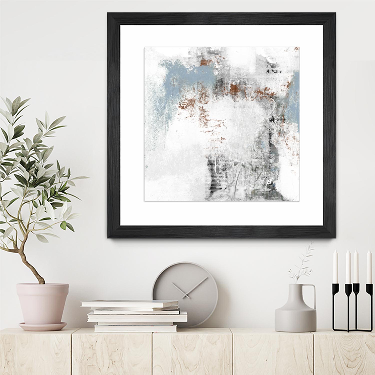 White Wash I by Jennifer Goldberger on GIANT ART - abstract