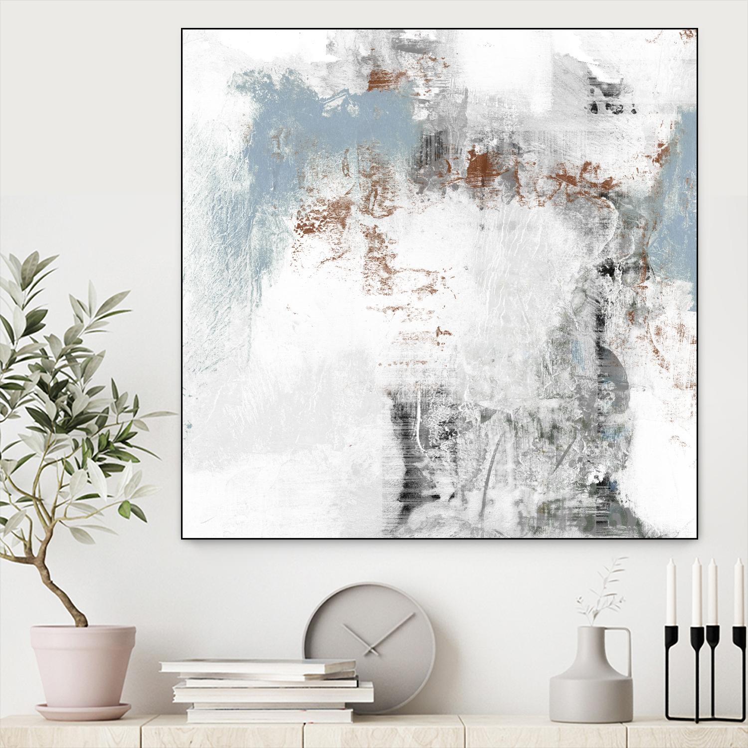 White Wash I by Jennifer Goldberger on GIANT ART - abstract