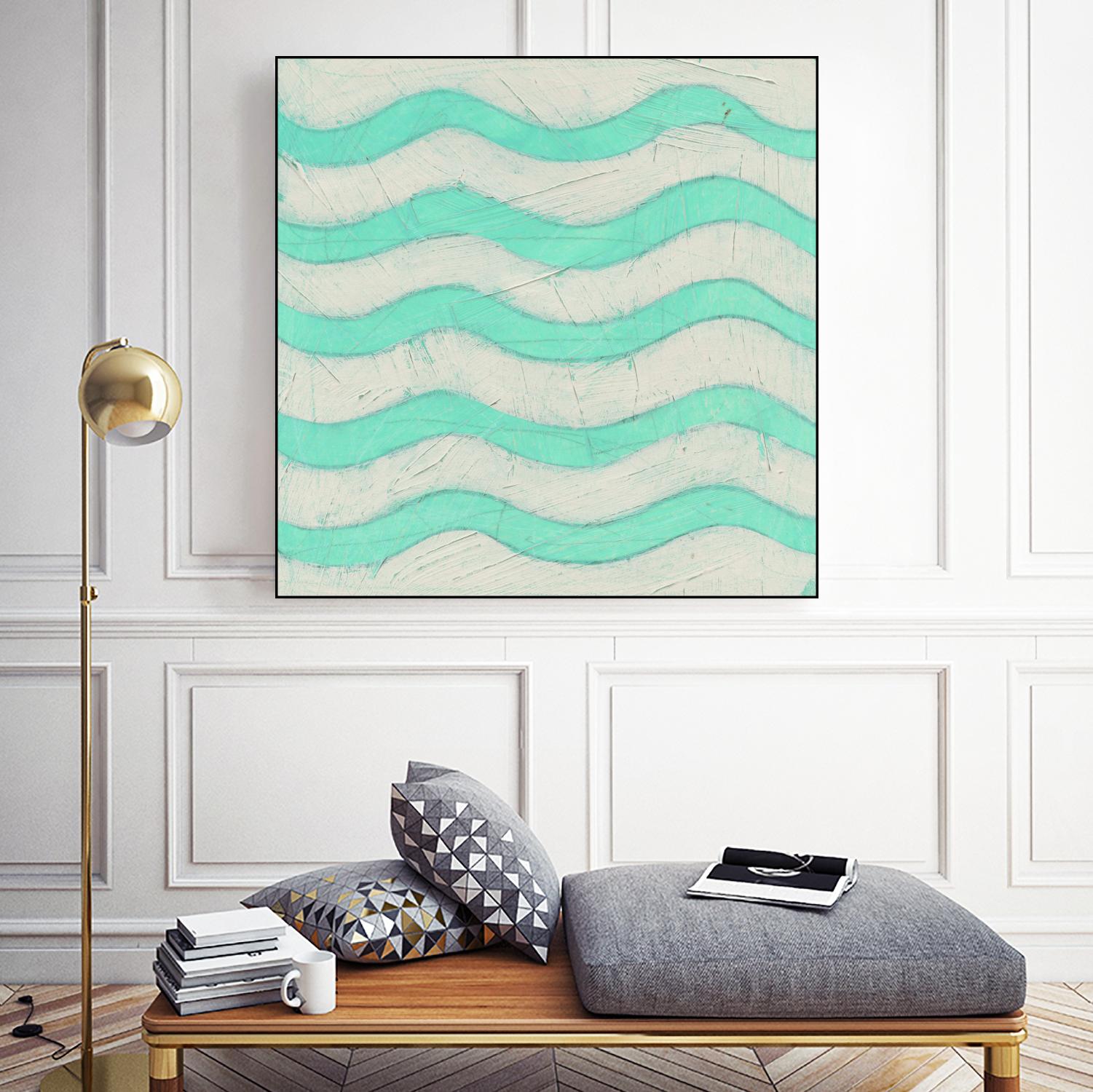 Spectrum Hieroglyph III by June Erica Vess on GIANT ART - green abstract