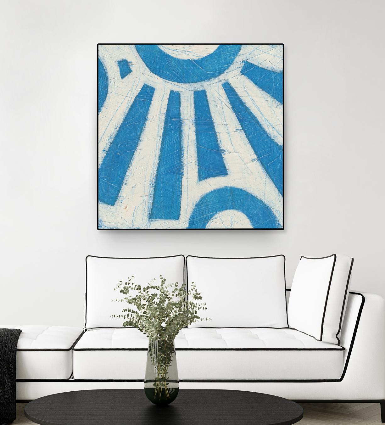 Spectrum Hieroglyph V by June Erica Vess on GIANT ART - blue abstract