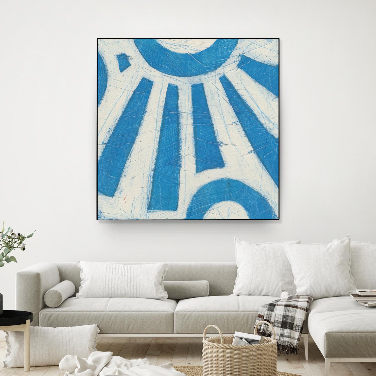 Spectrum Hieroglyph V by June Erica Vess on GIANT ART - blue abstract