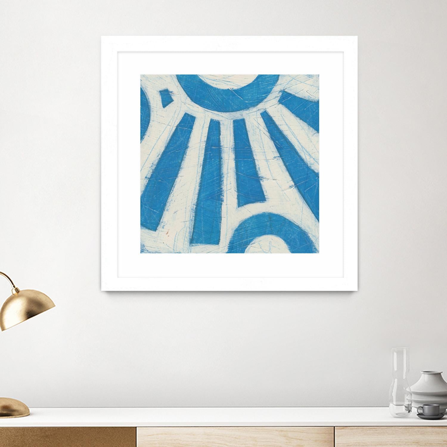 Spectrum Hieroglyph V by June Erica Vess on GIANT ART - blue abstract