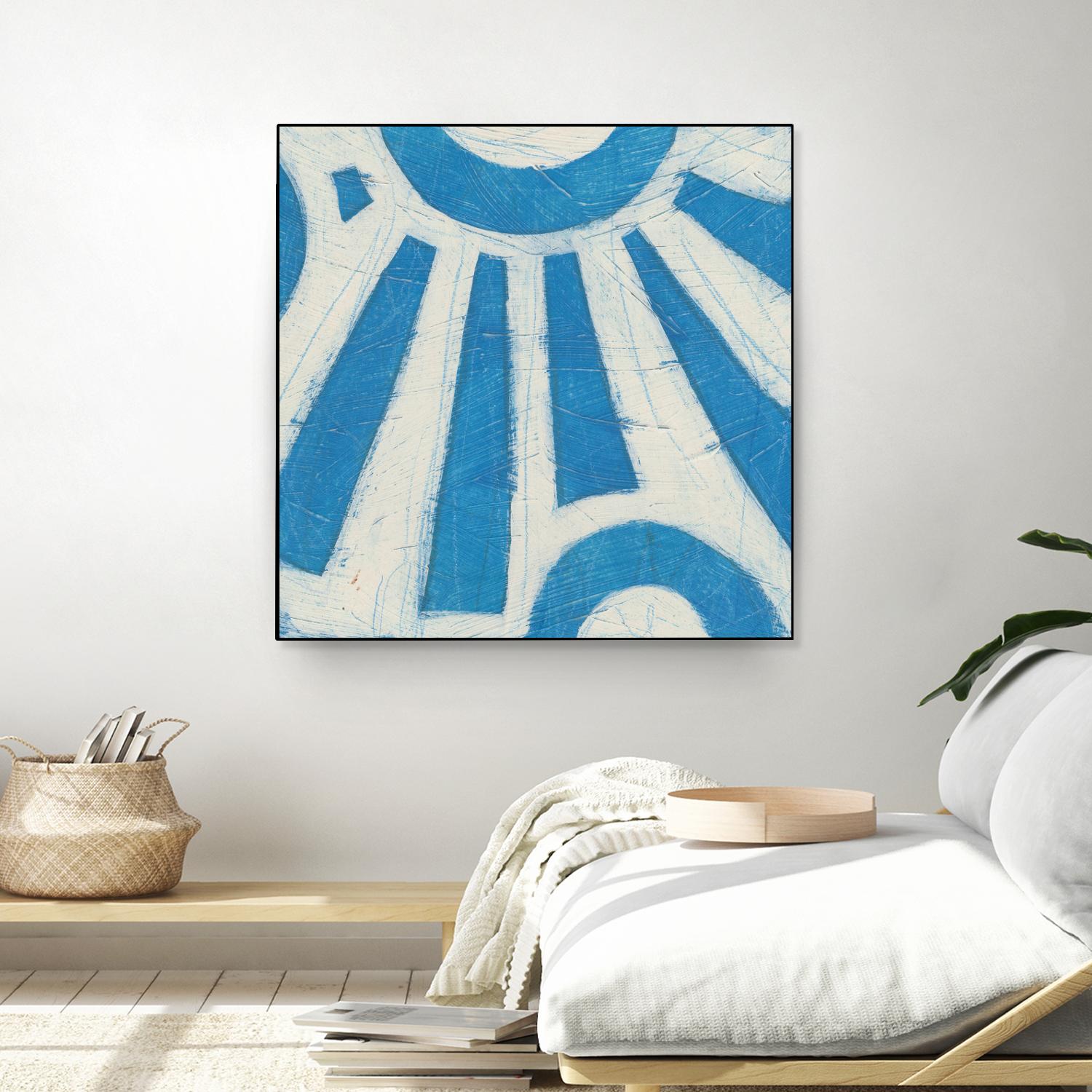 Spectrum Hieroglyph V by June Erica Vess on GIANT ART - blue abstract