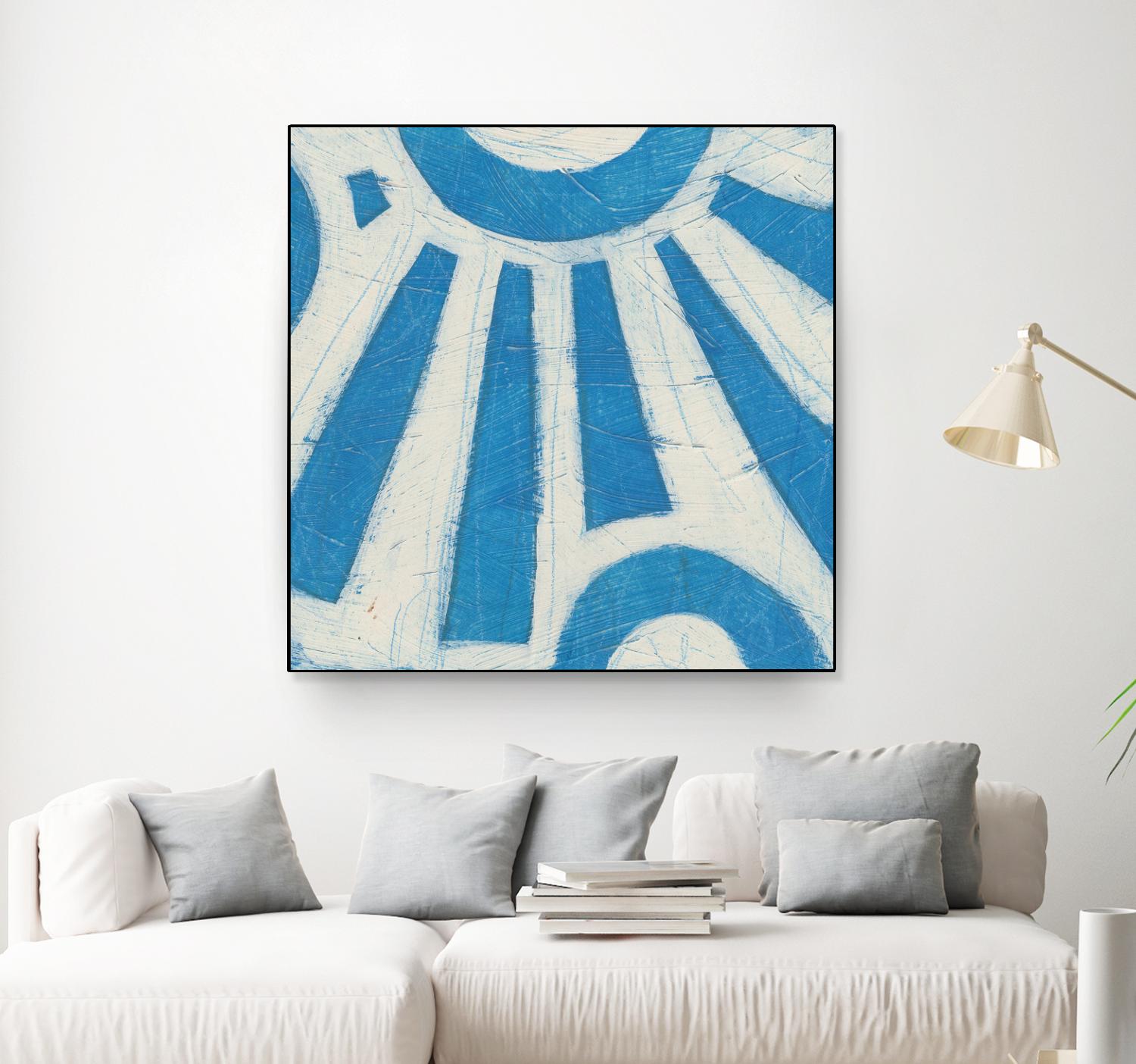 Spectrum Hieroglyph V by June Erica Vess on GIANT ART - blue abstract