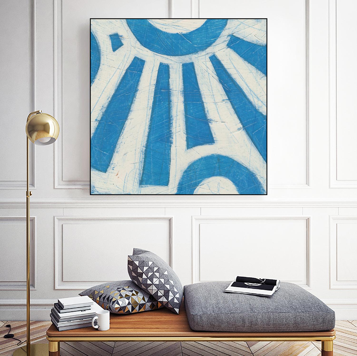 Spectrum Hieroglyph V by June Erica Vess on GIANT ART - blue abstract