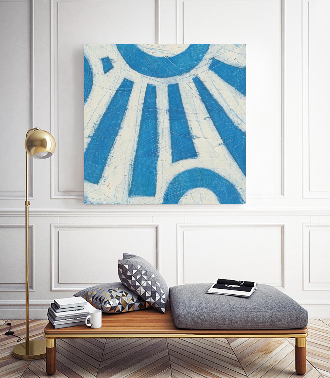 Spectrum Hieroglyph V by June Erica Vess on GIANT ART - blue abstract