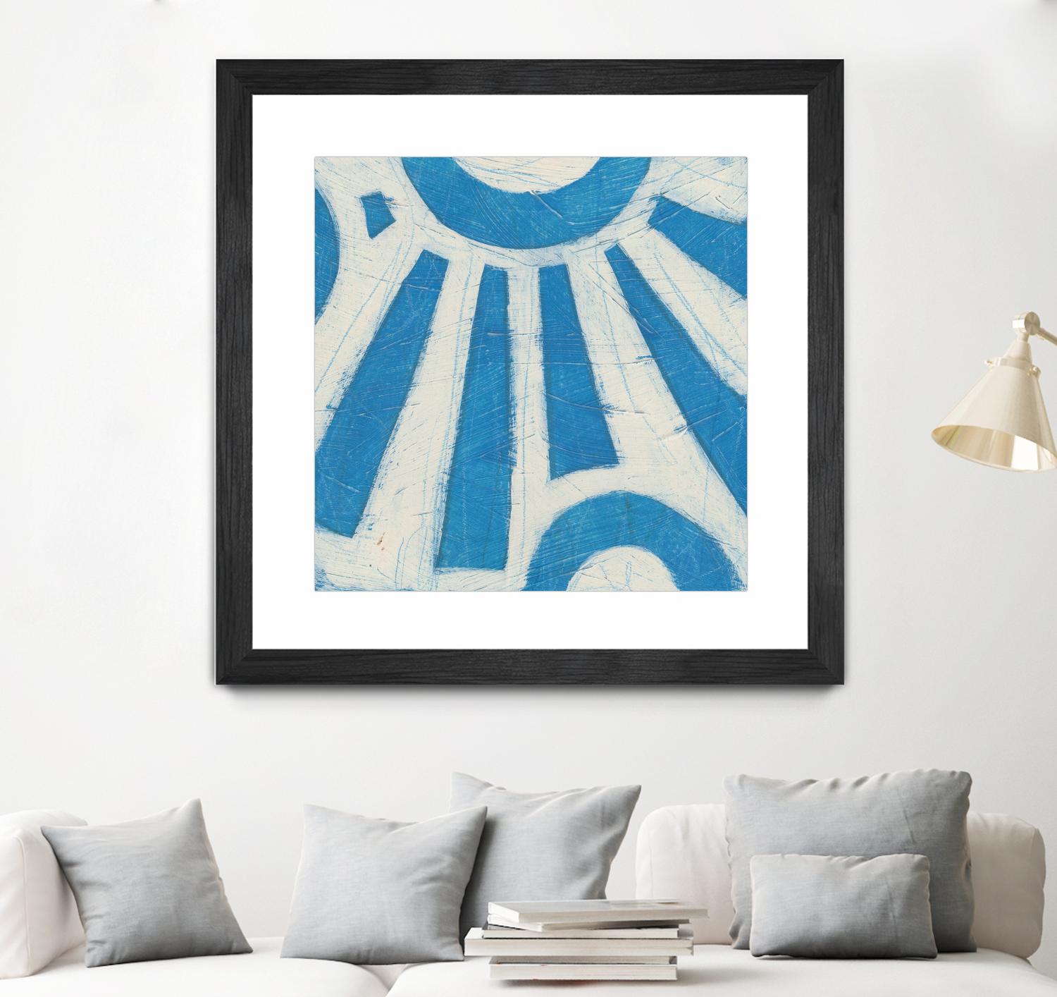 Spectrum Hieroglyph V by June Erica Vess on GIANT ART - blue abstract