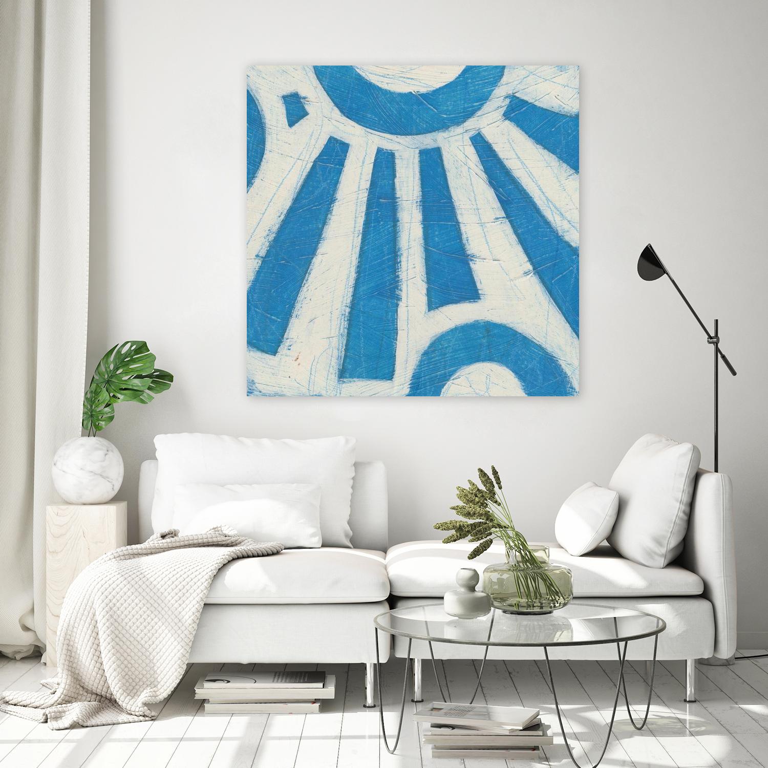 Spectrum Hieroglyph V by June Erica Vess on GIANT ART - blue abstract