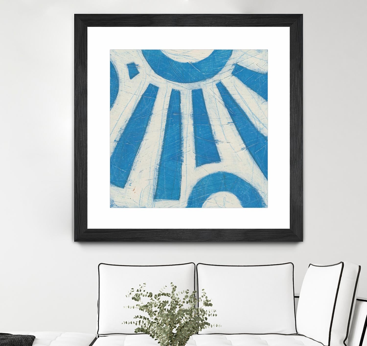 Spectrum Hieroglyph V by June Erica Vess on GIANT ART - blue abstract