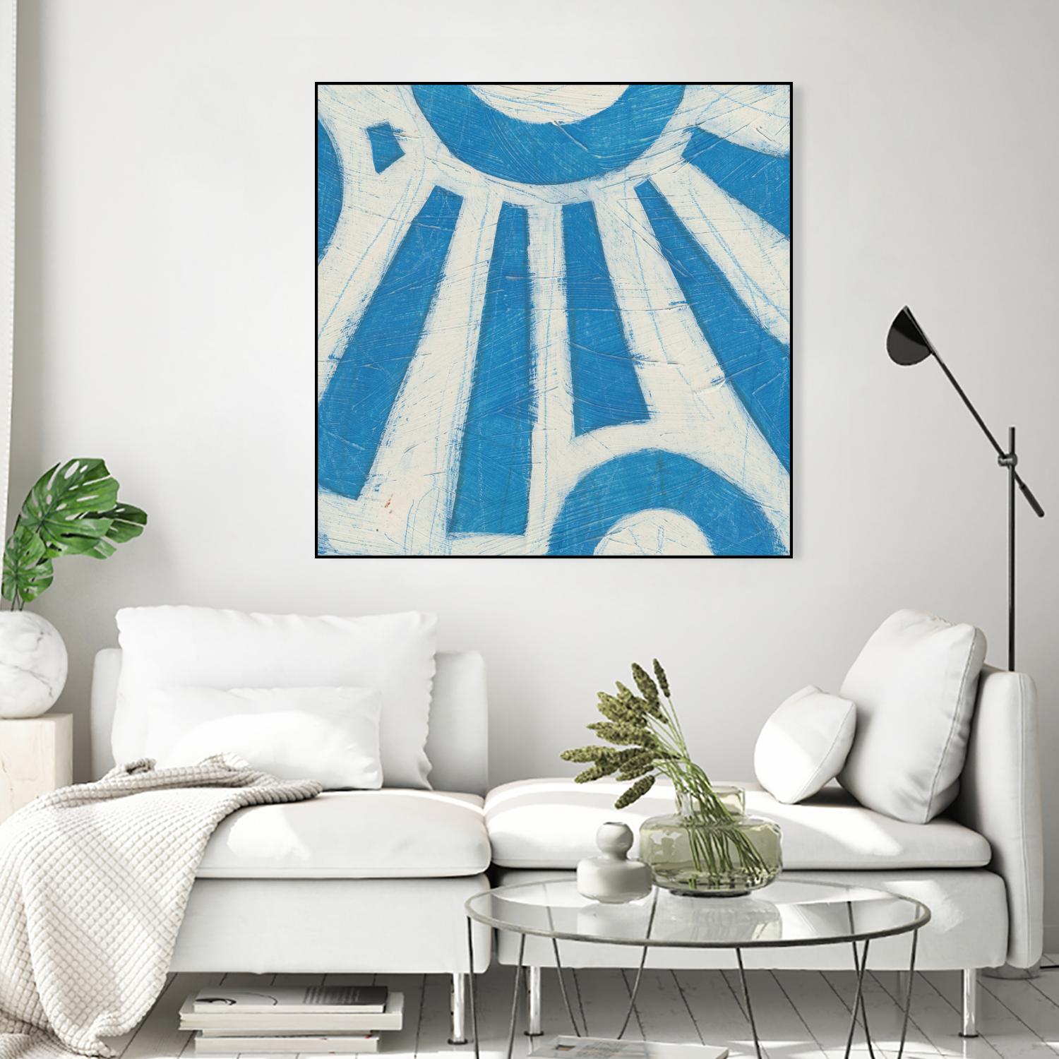 Spectrum Hieroglyph V by June Erica Vess on GIANT ART - blue abstract