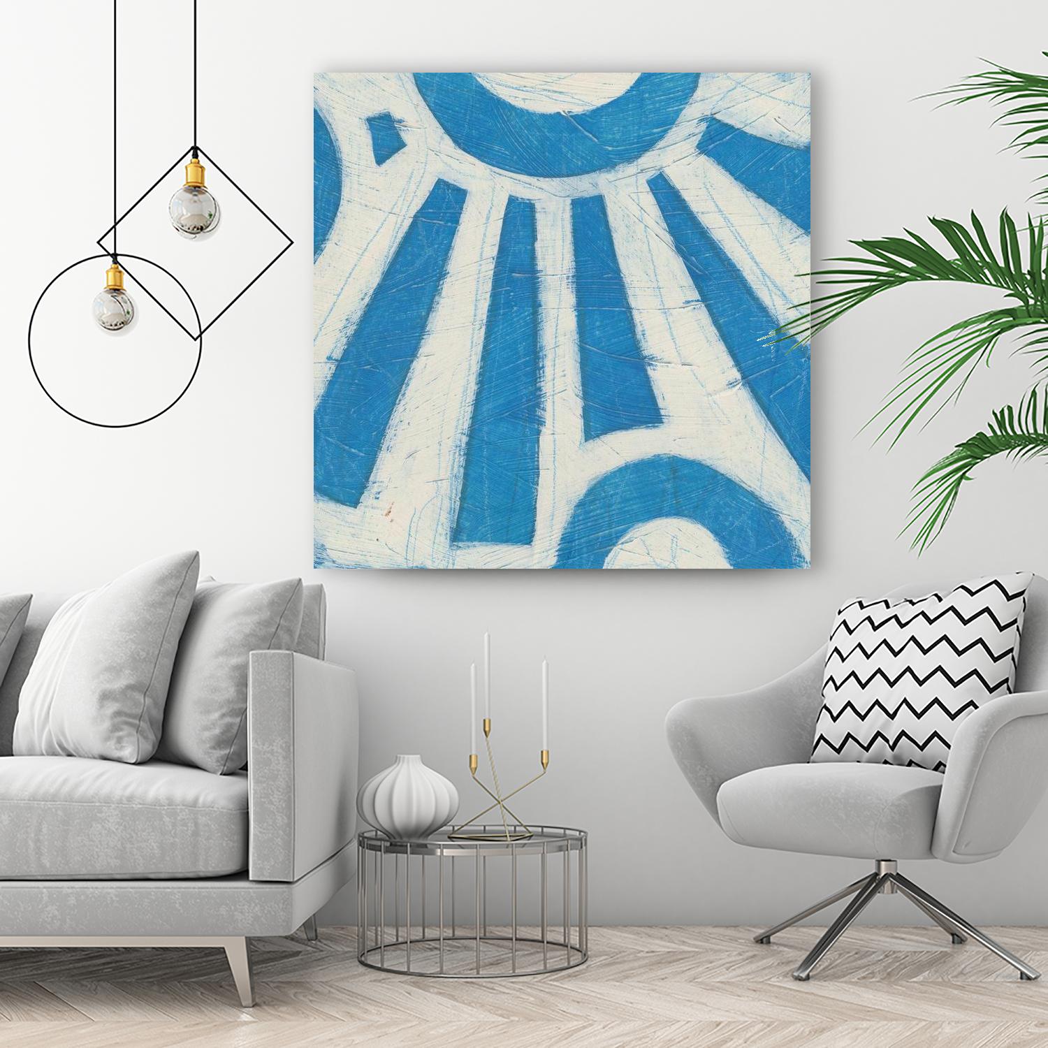 Spectrum Hieroglyph V by June Erica Vess on GIANT ART - blue abstract