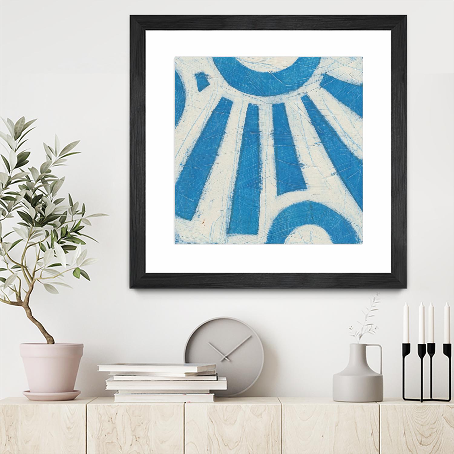 Spectrum Hieroglyph V by June Erica Vess on GIANT ART - blue abstract