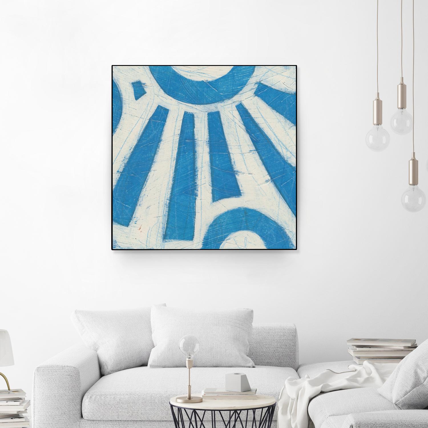 Spectrum Hieroglyph V by June Erica Vess on GIANT ART - blue abstract