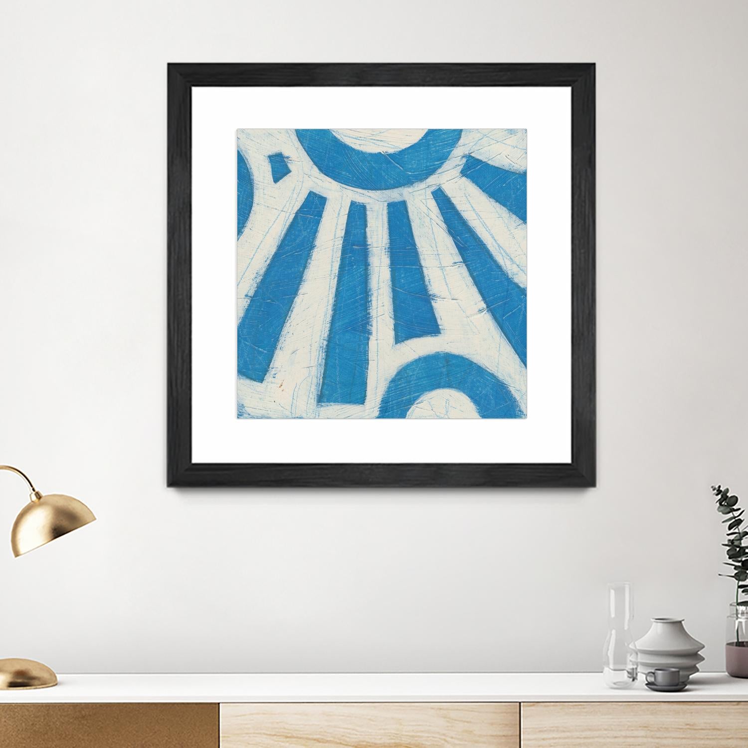 Spectrum Hieroglyph V by June Erica Vess on GIANT ART - blue abstract