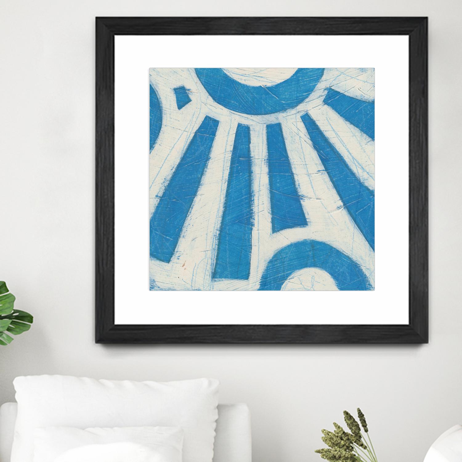 Spectrum Hieroglyph V by June Erica Vess on GIANT ART - blue abstract