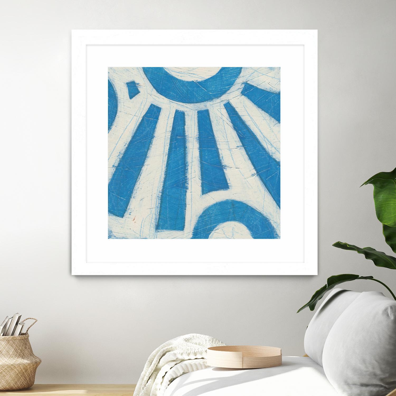 Spectrum Hieroglyph V by June Erica Vess on GIANT ART - blue abstract