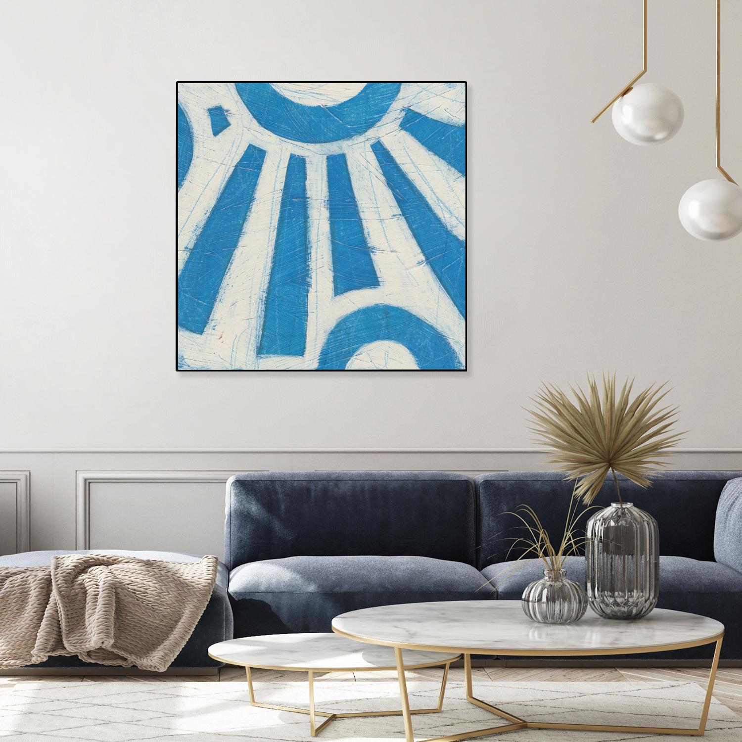 Spectrum Hieroglyph V by June Erica Vess on GIANT ART - blue abstract