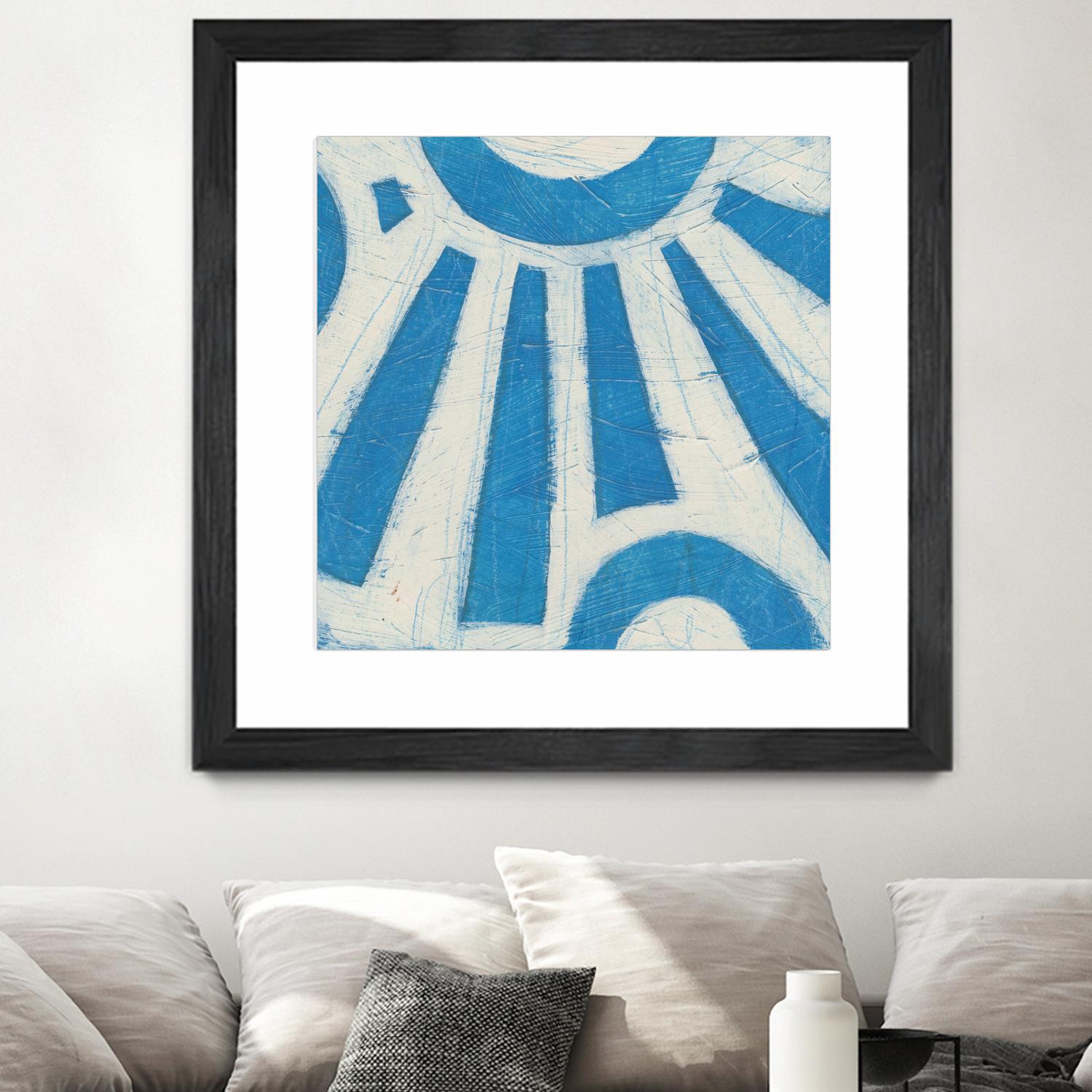 Spectrum Hieroglyph V by June Erica Vess on GIANT ART - blue abstract