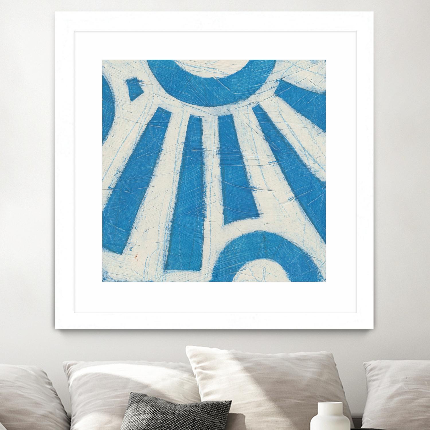 Spectrum Hieroglyph V by June Erica Vess on GIANT ART - blue abstract