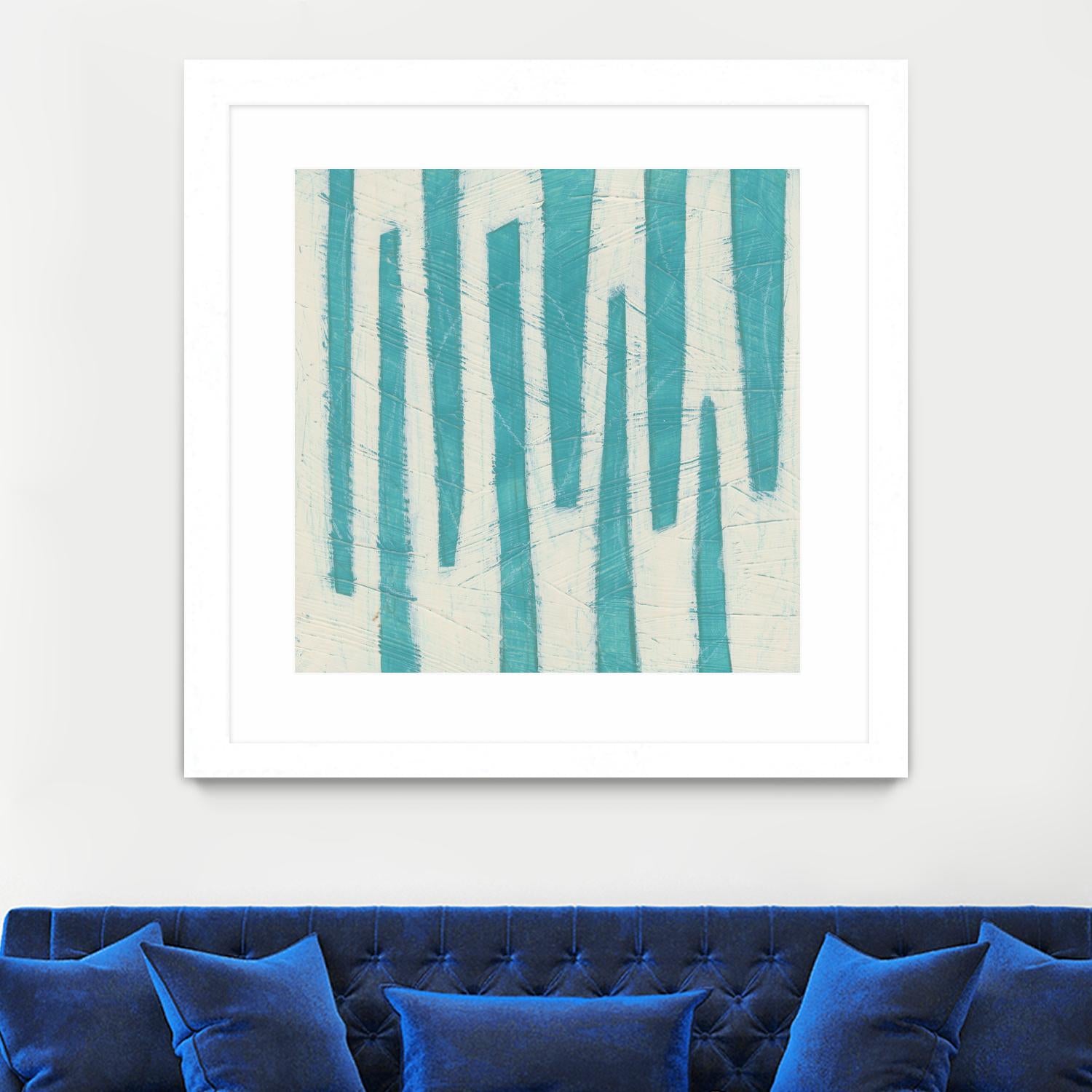 Spectrum Hieroglyph VII by June Erica Vess on GIANT ART - blue abstract