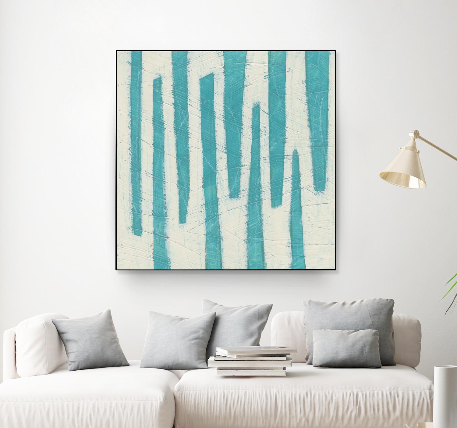 Spectrum Hieroglyph VII by June Erica Vess on GIANT ART - blue abstract