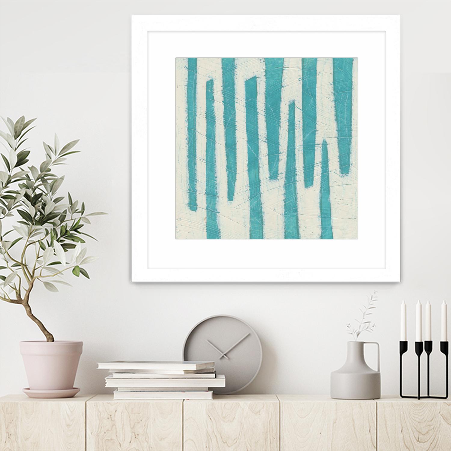 Spectrum Hieroglyph VII by June Erica Vess on GIANT ART - blue abstract