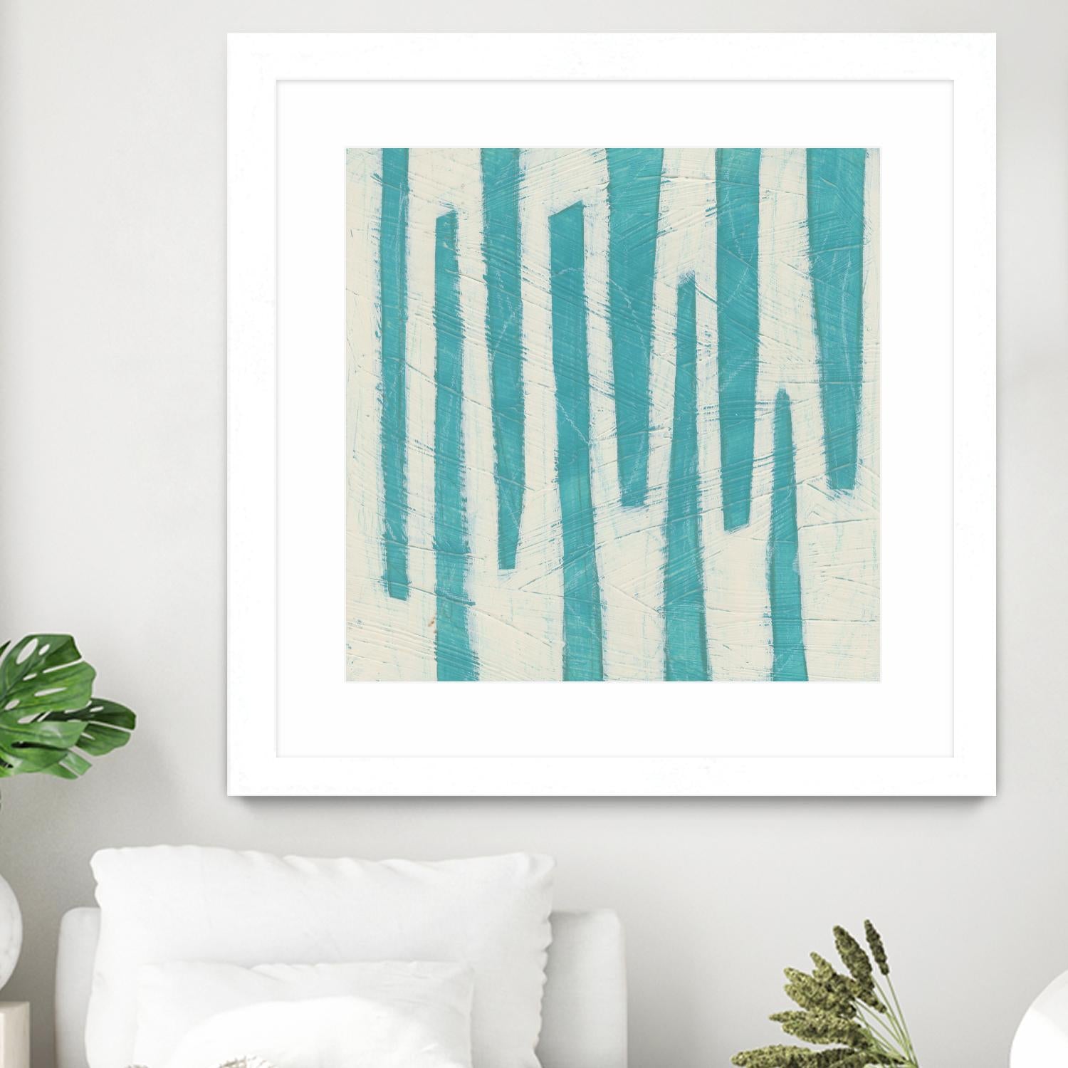 Spectrum Hieroglyph VII by June Erica Vess on GIANT ART - blue abstract