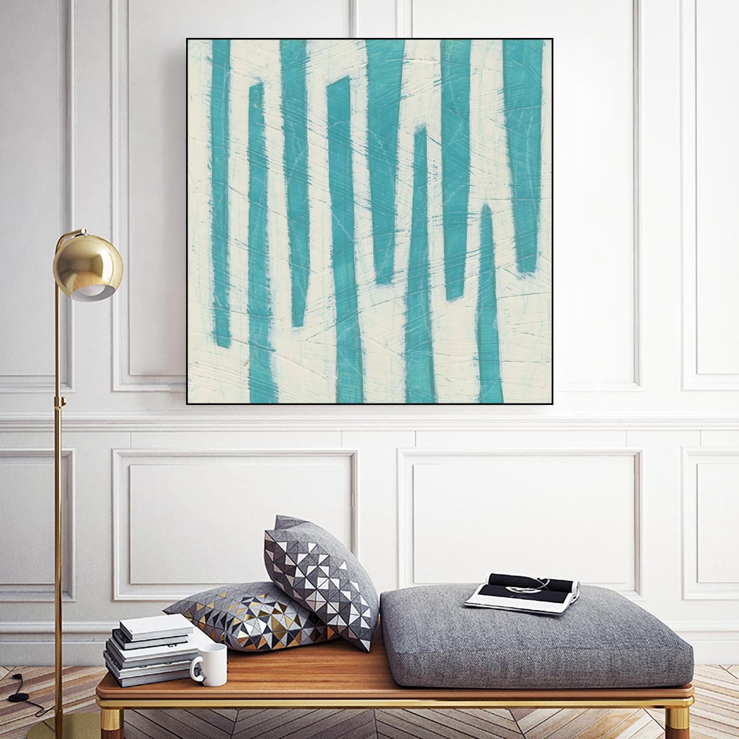 Spectrum Hieroglyph VII by June Erica Vess on GIANT ART - blue abstract