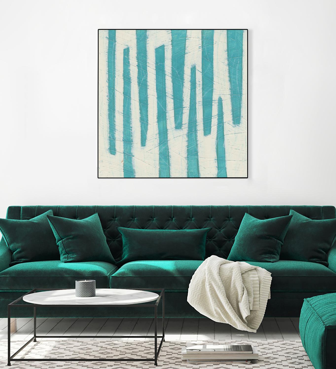 Spectrum Hieroglyph VII by June Erica Vess on GIANT ART - blue abstract