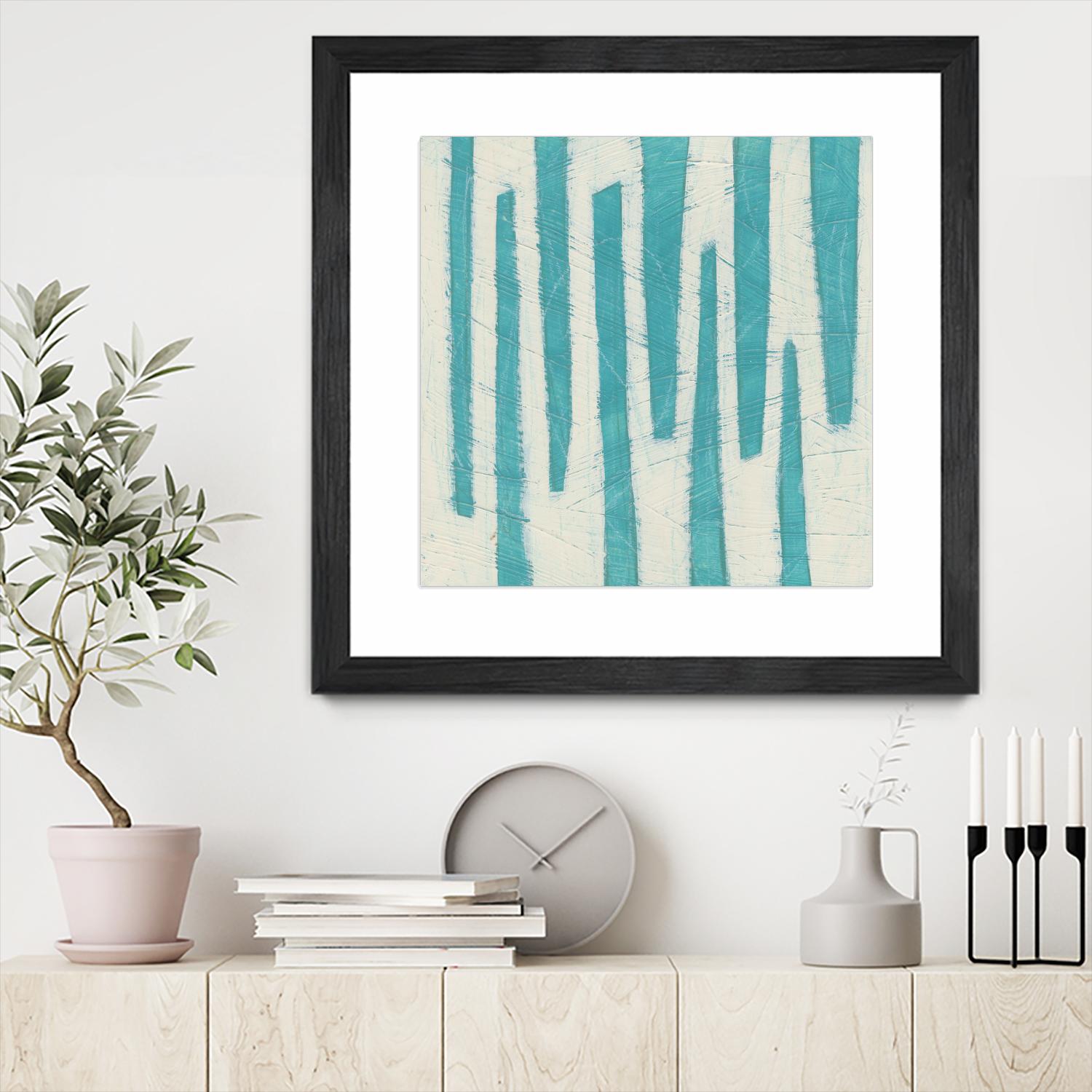 Spectrum Hieroglyph VII by June Erica Vess on GIANT ART - blue abstract