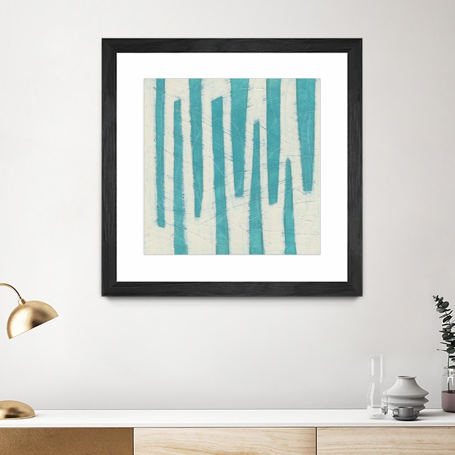 Spectrum Hieroglyph VII by June Erica Vess on GIANT ART - blue abstract