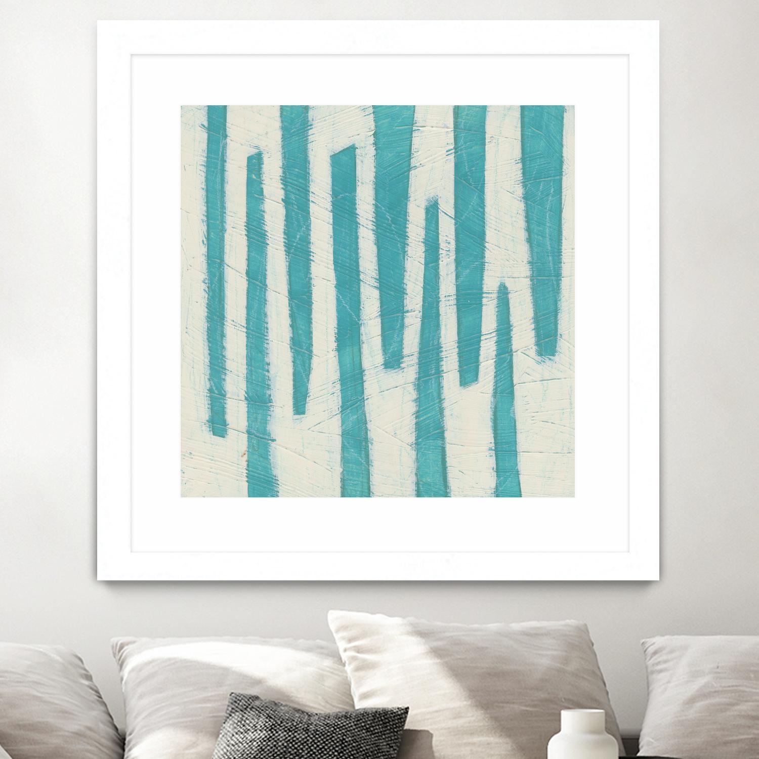 Spectrum Hieroglyph VII by June Erica Vess on GIANT ART - blue abstract