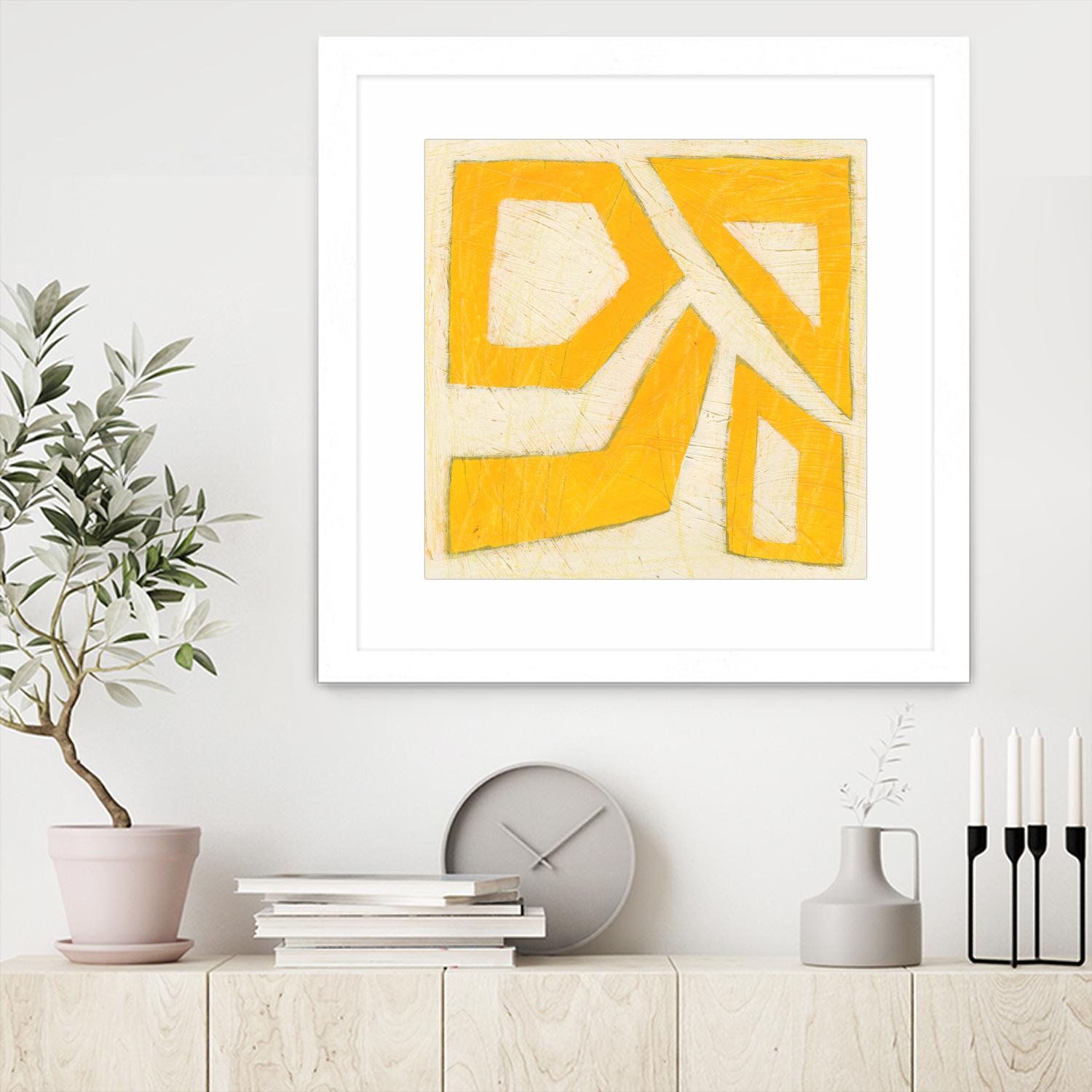 Spectrum Hieroglyph VIII by June Erica Vess on GIANT ART - yellow abstract