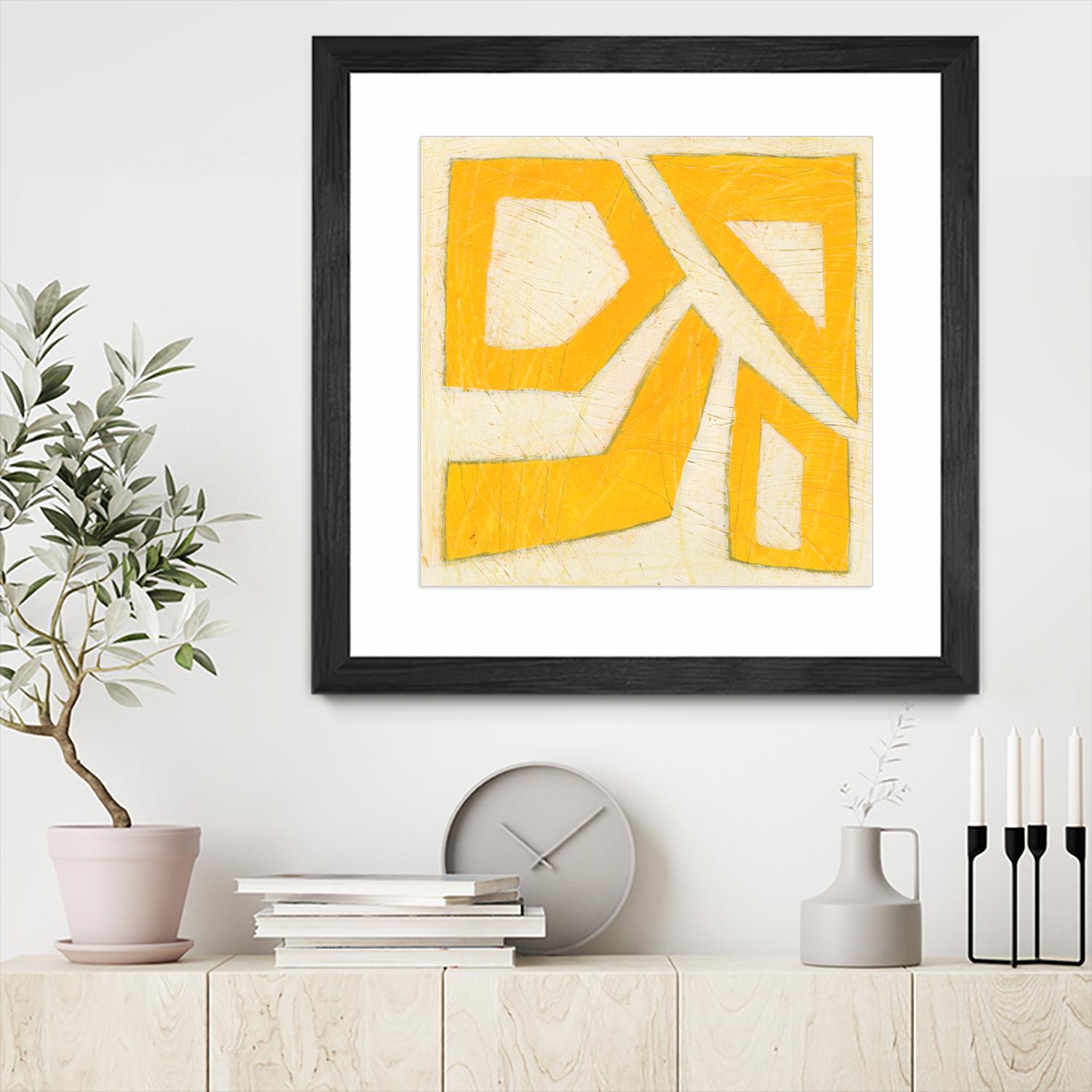 Spectrum Hieroglyph VIII by June Erica Vess on GIANT ART - yellow abstract