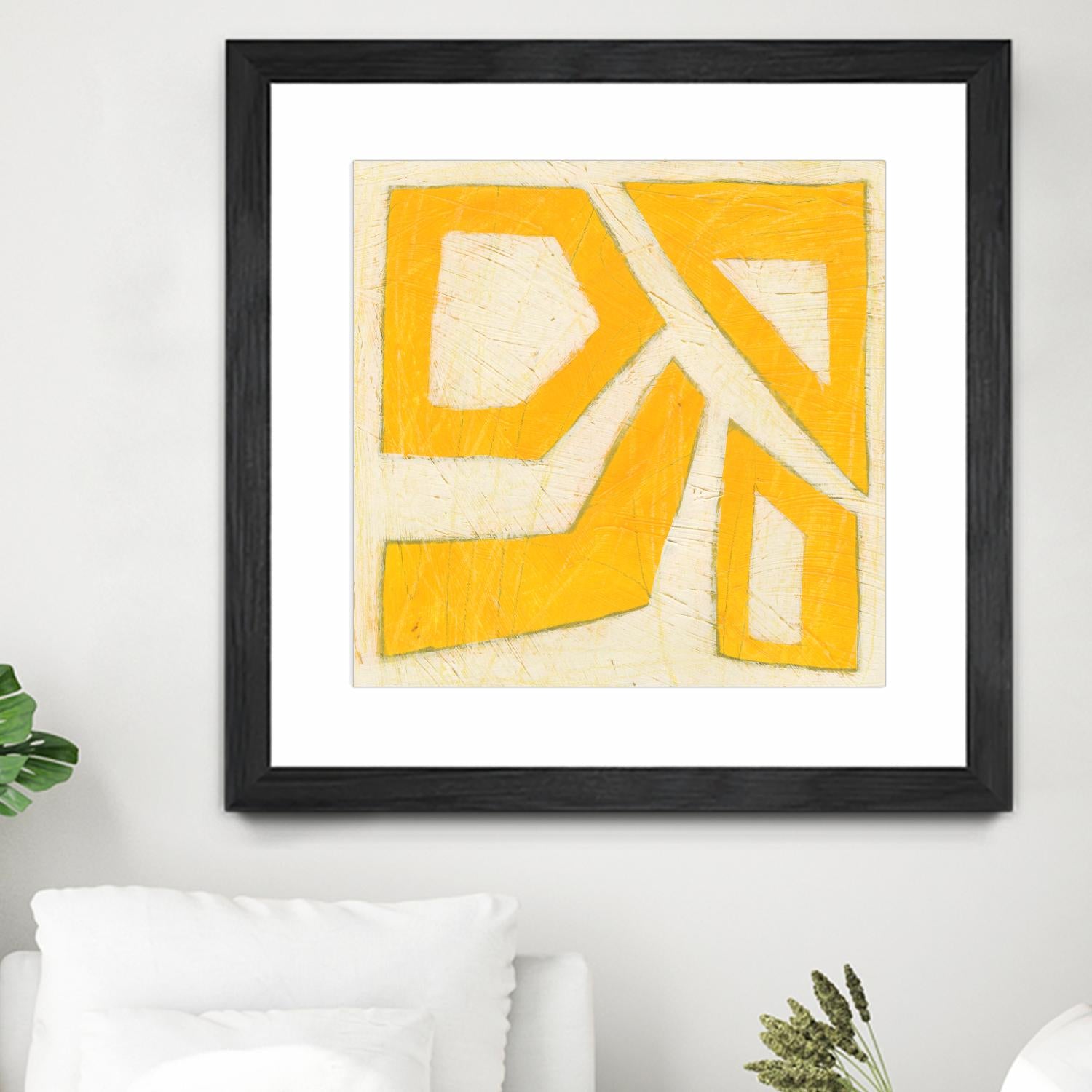 Spectrum Hieroglyph VIII by June Erica Vess on GIANT ART - yellow abstract