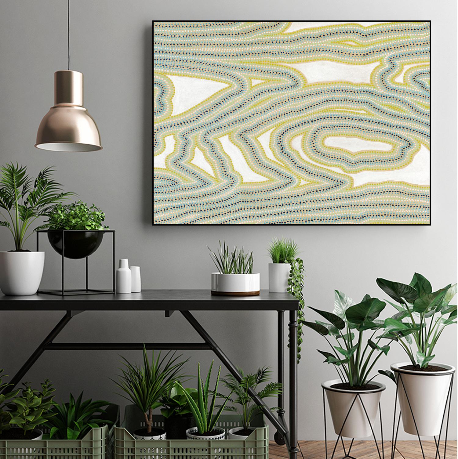 River Trail by Nikki Galapon on GIANT ART - yellow abstract