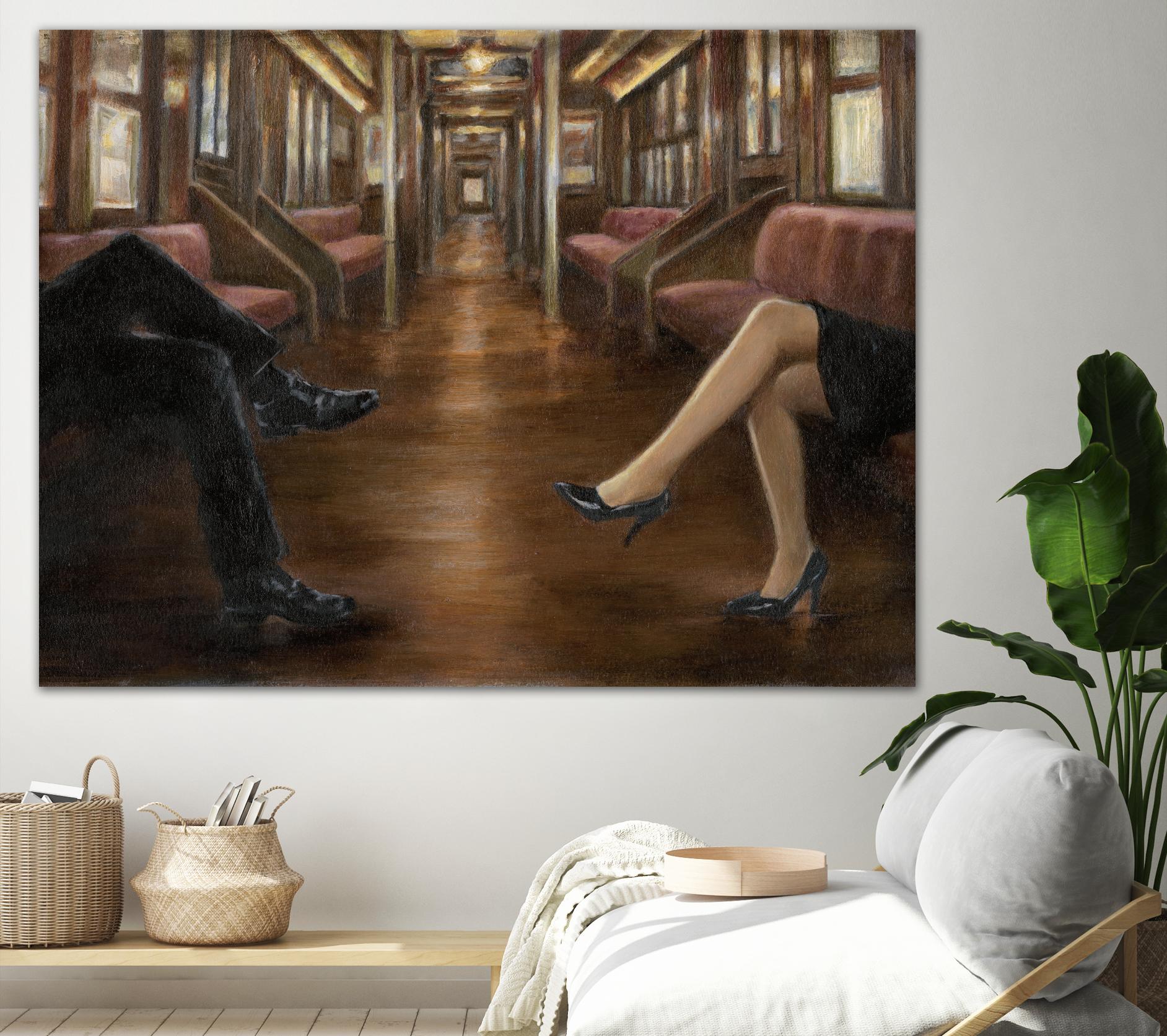 Last Stop by Ethan Harper on GIANT ART - brown fashion