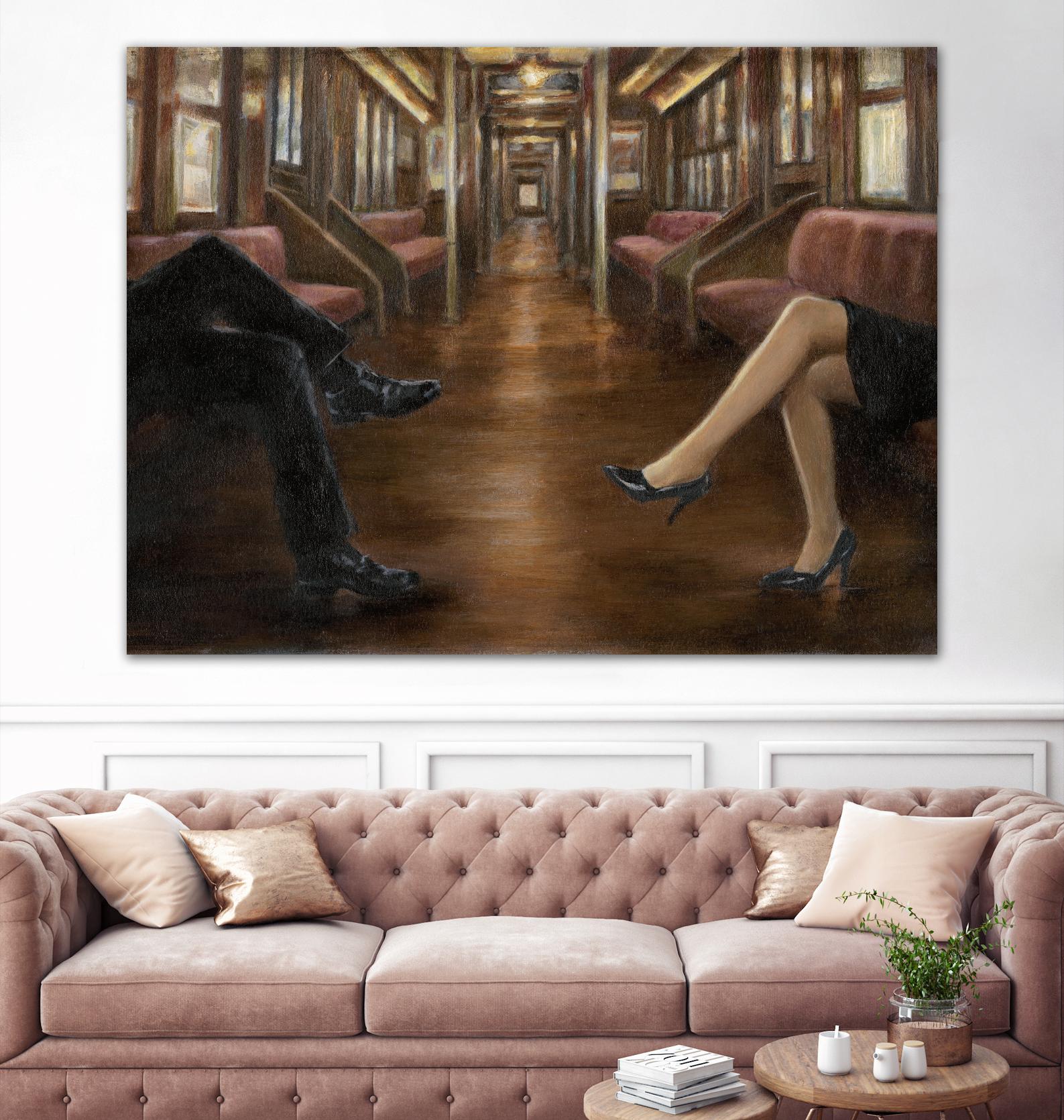 Last Stop by Ethan Harper on GIANT ART - brown fashion