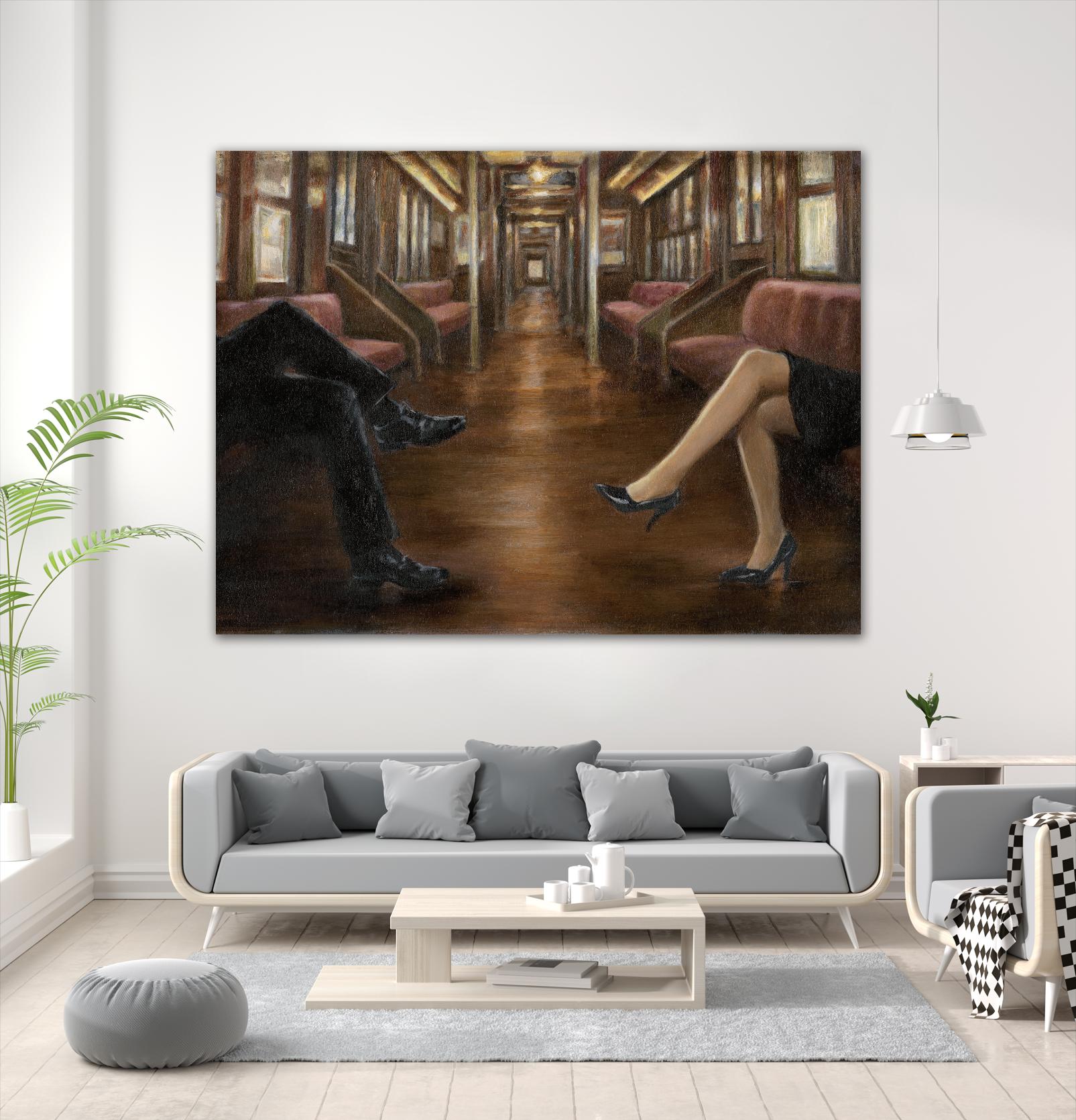 Last Stop by Ethan Harper on GIANT ART - brown fashion