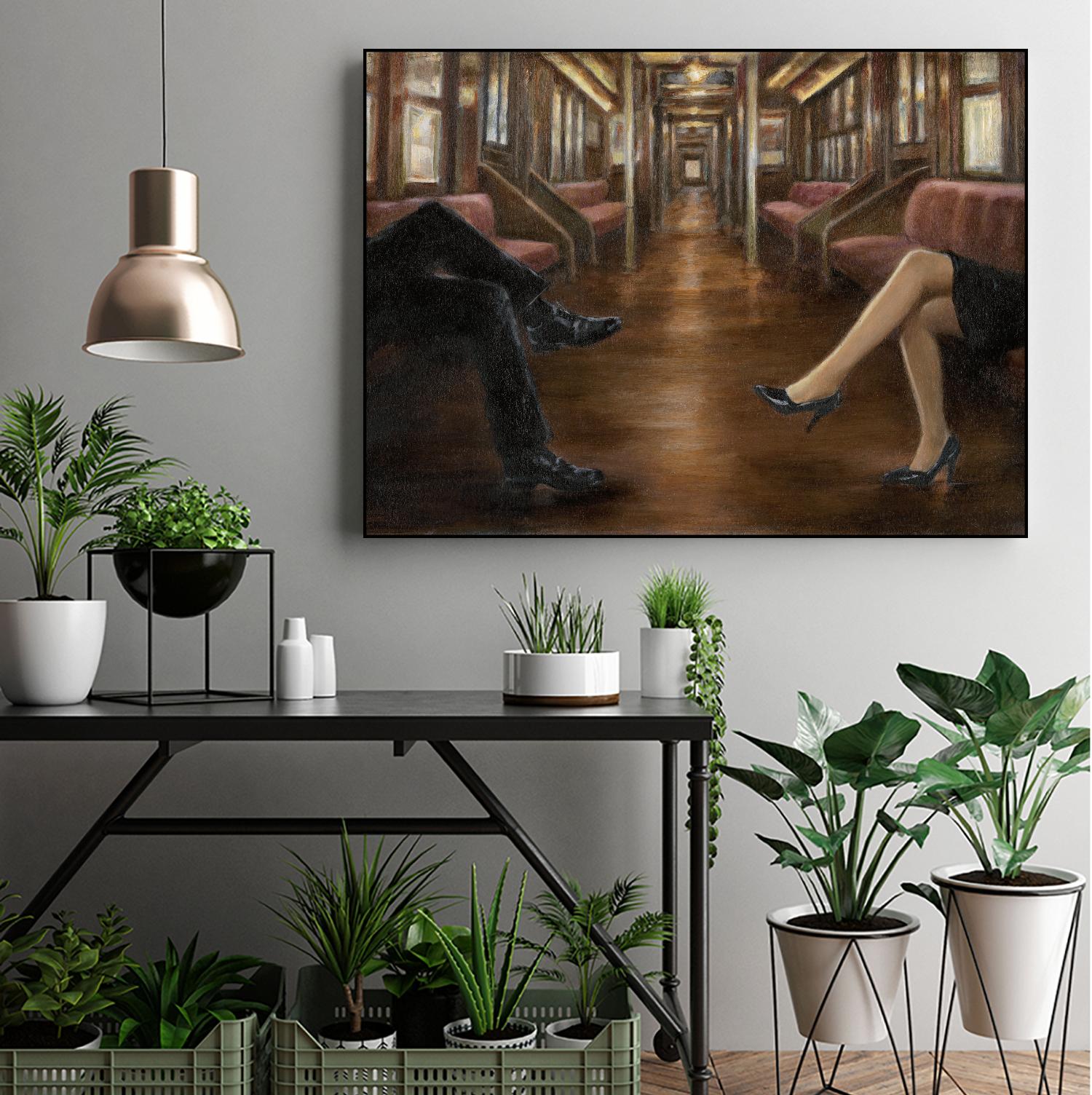 Last Stop by Ethan Harper on GIANT ART - brown fashion