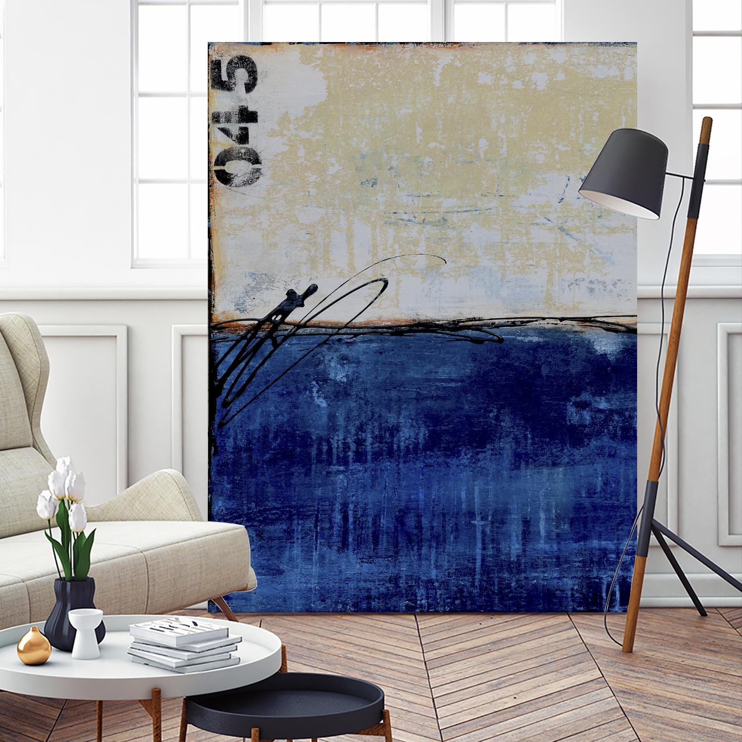 Beach 45 I by Erin Ashley on GIANT ART - blue abstract