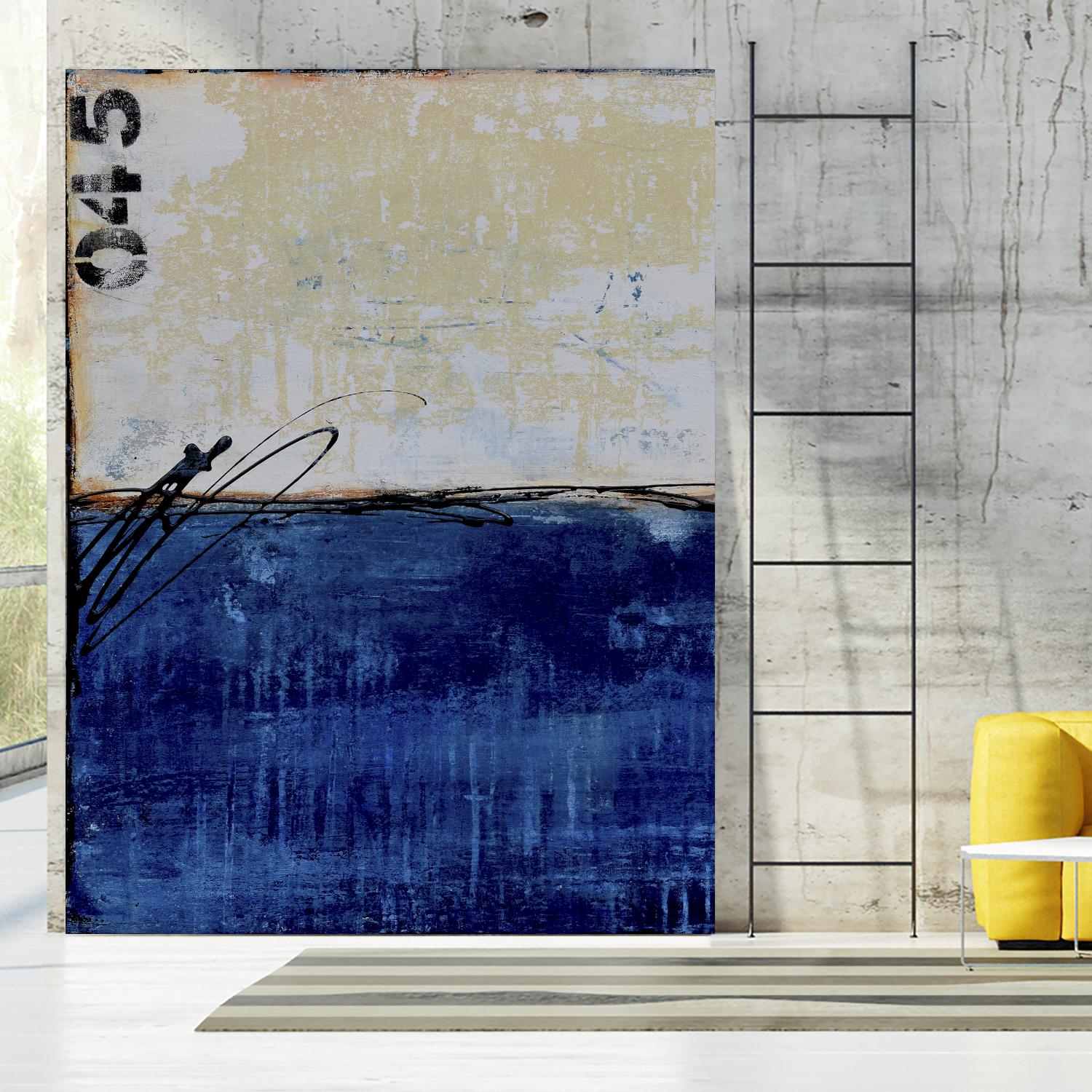 Beach 45 I by Erin Ashley on GIANT ART - blue abstract