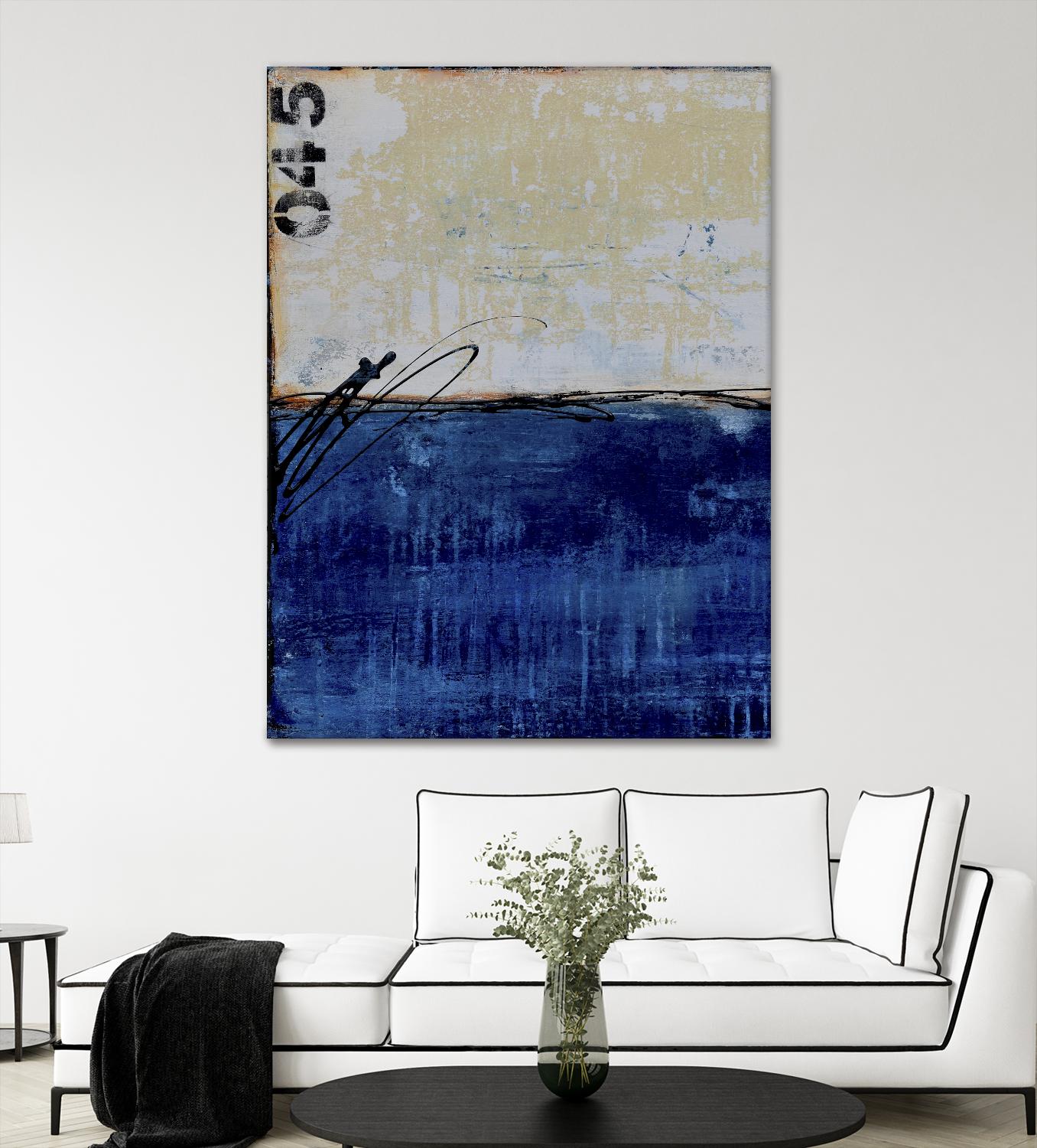 Beach 45 I by Erin Ashley on GIANT ART - blue abstract