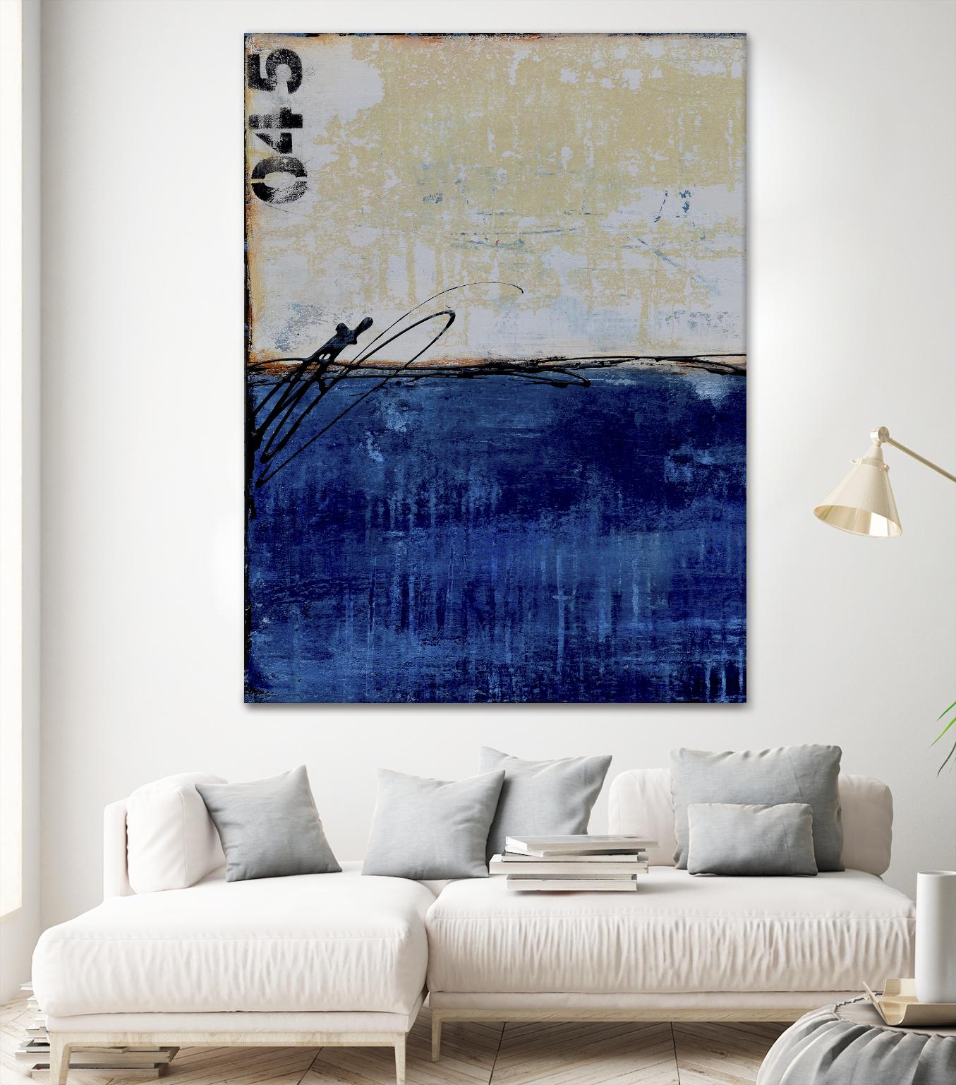 Beach 45 I by Erin Ashley on GIANT ART - blue abstract
