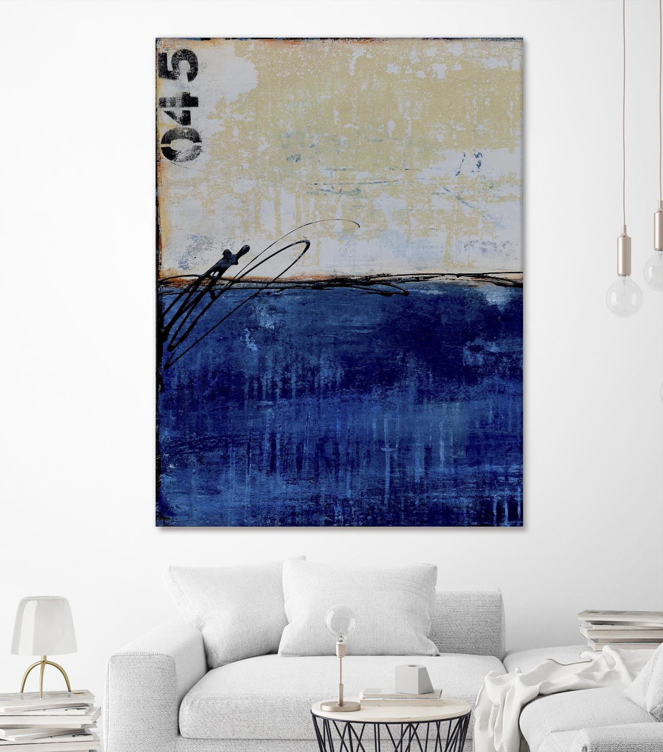 Beach 45 I by Erin Ashley on GIANT ART - blue abstract
