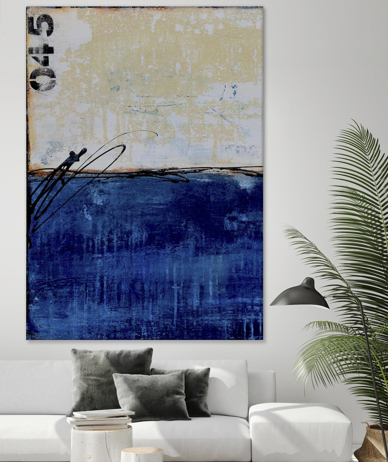 Beach 45 I by Erin Ashley on GIANT ART - blue abstract