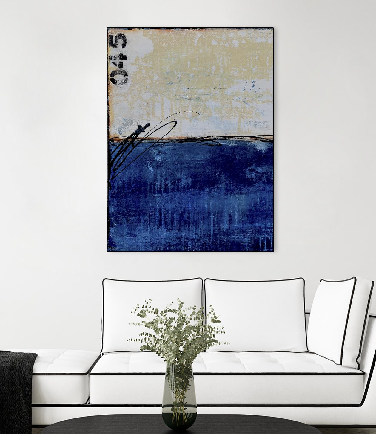 Beach 45 I by Erin Ashley on GIANT ART - blue abstract