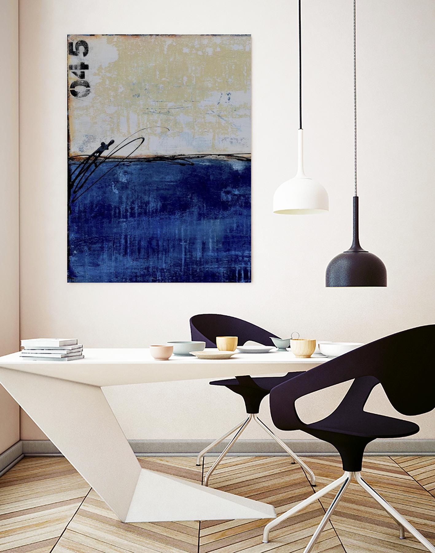 Beach 45 I by Erin Ashley on GIANT ART - blue abstract