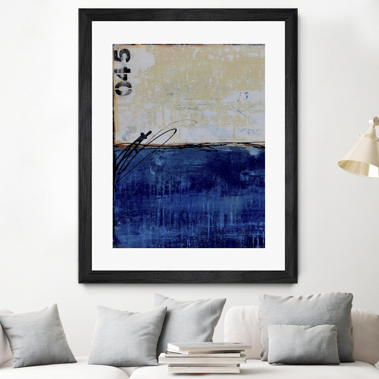Beach 45 I by Erin Ashley on GIANT ART - blue abstract