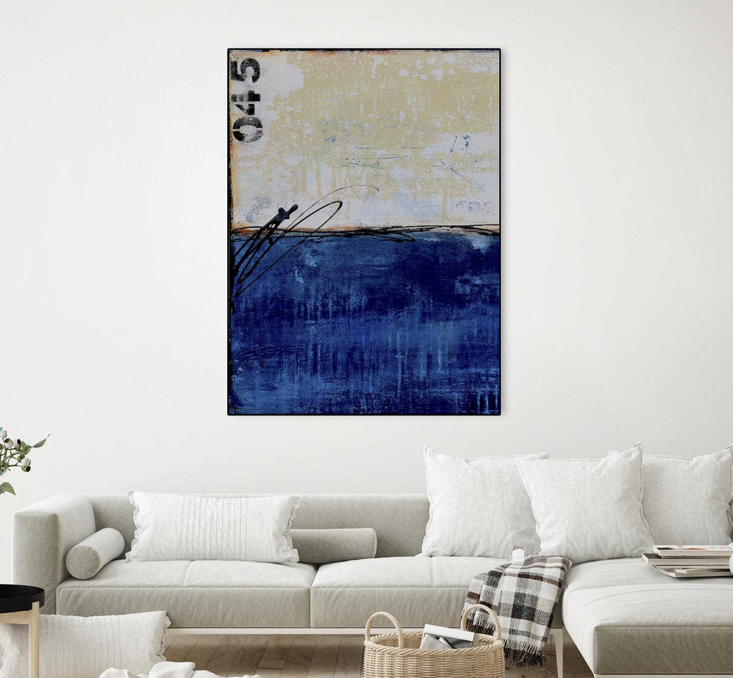 Beach 45 I by Erin Ashley on GIANT ART - blue abstract